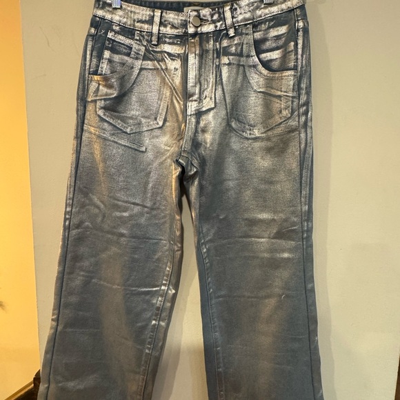 Superdown Aisha Jean Metallic Silver - Picture 6 of 8